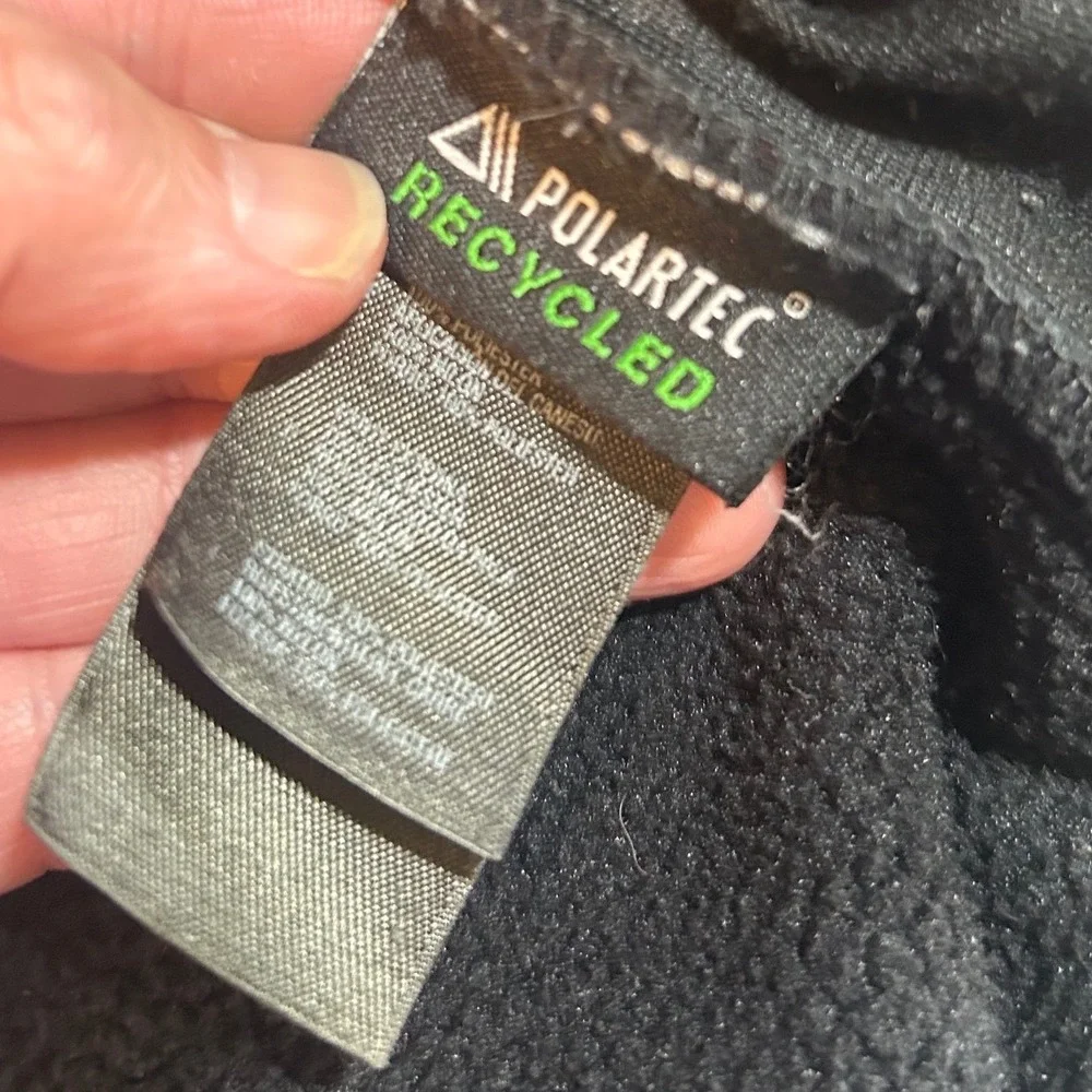 The North Face Denali Polartec Fleece Jacket Mens Large Black Full Zip Coat